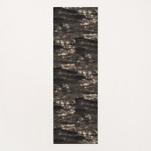 Donker water zwart en goud yogamat (Voorkant)