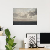 Donker zee, Olieverf op doek,  kunst, Poster (Thuiskantoor)