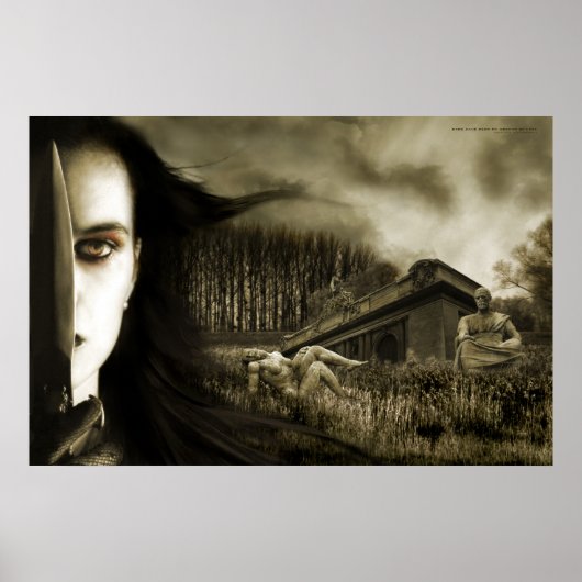 Donker zijn mijn dromen van het late poster (Voorkant)