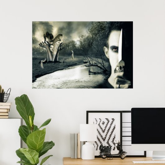 Donker zijn mijn dromen van wijlen II Poster (Thuiskantoor)