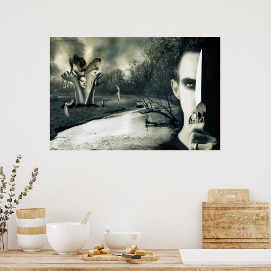 Donker zijn mijn dromen van wijlen II Poster (Keuken)