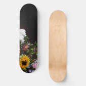 Donker + Zonnebloem Persoonlijk Skateboard (Voorkant)