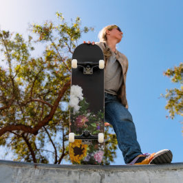 Donker + Zonnebloem Persoonlijk Skateboard