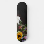 Donker + Zonnebloem Persoonlijk Skateboard (Voorkant)