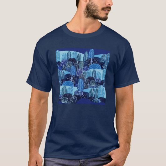 Donker Zuidwest Cactus T-shirt (Voorkant)