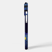 DONKER ZWART & BLAUW SPOOKY HALLOWEEN HUIZEN Case-Mate iPhone CASE (Achterkant / Links)