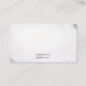 Donker Zwart & Wit Schedel Vlinders Tattoo Artist Visitekaartje (Achterkant)