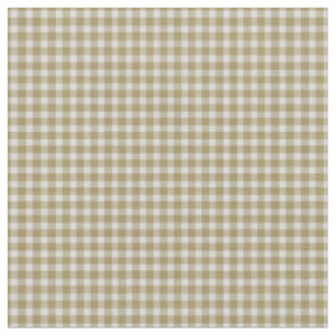 Donkerbeige geruite Gingham Plaid Stof