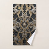 Donkerbeige lacework-couture bad handdoek (Handdoek)