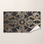 Donkerbeige lacework-couture bad handdoek (Handdoek)