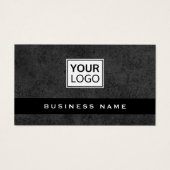 Donkerbeton, aangepast logo visitekaartje (Voorkant)