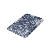 Donkerblauw Abstract patroon Badmat (Gekanteld)