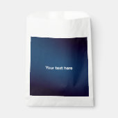 Donkerblauw Abstract patroon | Voeg tekst toe Bedankzakje (Voorkant)