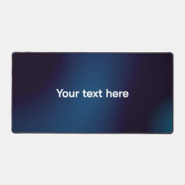 Donkerblauw Abstract patroon | Voeg tekst toe Bureaumat