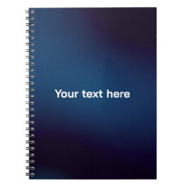 Donkerblauw Abstract Patroon | Voeg Tekst Toe Notitieboek