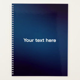 Donkerblauw abstract patroon | Voeg tekst toe Planner