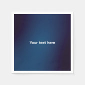 Donkerblauw Abstract patroon | Voeg tekst toe Servet (Voorkant)