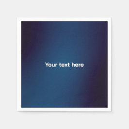 Donkerblauw Abstract patroon | Voeg tekst toe Servet