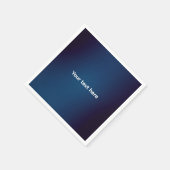 Donkerblauw Abstract patroon | Voeg tekst toe Servet (Hoek)