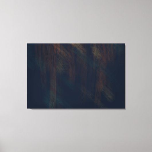 Donkerblauw abstract schilderij canvas afdruk (Voorkant)