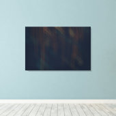 Donkerblauw abstract schilderij canvas afdruk (Insitu (Houten vloer))