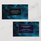 Donkerblauw Abstract Visitekaartje (Voorkant / Achterkant)