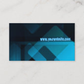 Donkerblauw Abstract Visitekaartje (Achterkant)