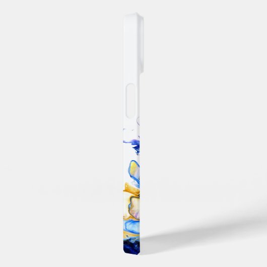 Donkerblauw Abstract vloeibaar Hoesje-Mate Case-Mate iPhone Case (Achterkant / Rechts)