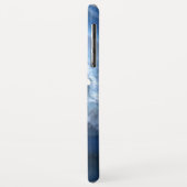 Donkerblauw agaat geode monogram Case-Mate iPhone case (Achterkant/links)