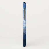 Donkerblauw agaat geode monogram Case-Mate iPhone case (Achterkant/links)