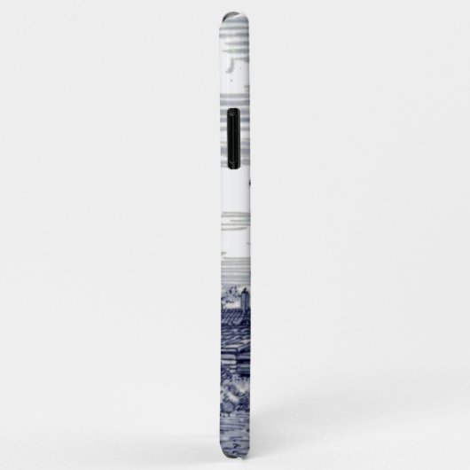 Donkerblauw Antiek Delft Blue Dutch Windmill Case-Mate iPhone Case (Achterkant/rechts)