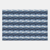 Donkerblauw berglandschap inpakpapier vel (Voorkant 3)