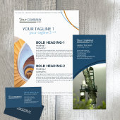 Donkerblauw, betegelde foto's reclamekaart