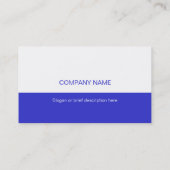 Donkerblauw blauw Star-visitekaartje wit Visitekaartje (Achterkant)