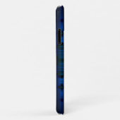 Donkerblauw blauwblauwpatroon Case-Mate iPhone case (Achterkant/rechts)