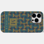 Donkerblauw Blauwgroen Groen Geometrisch Case-Mate iPhone Case (Achterkant (horizontaal))