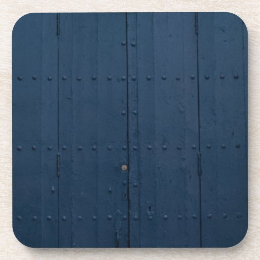 Donkerblauw Boathouse deur Costa Brava Spanje Bier Onderzetter (Voorkant)