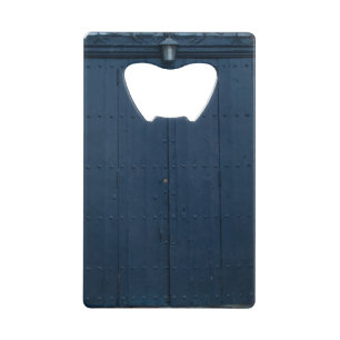 Donkerblauw Boathouse deur Costa Brava Spanje Creditkaart Flessenopener