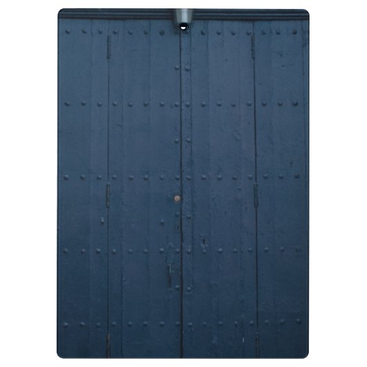 Donkerblauw Boathouse deur Costa Brava Spanje Klembord (Achterkant)