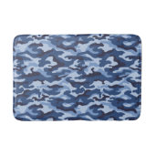 Donkerblauw camouflagepatroon badmat (Voorkant)