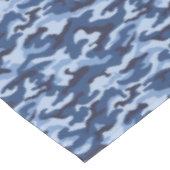 Donkerblauw camouflagepatroon tafelkleed (Gekanteld)