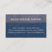 Donkerblauw canvas Kijk naar Monogram Visitekaartje (Achterkant)