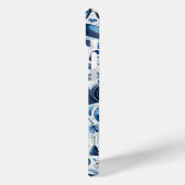 Donkerblauw collage chic en modern ontwerp Case-Mate iPhone case (Achterkant / Links)