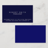 Donkerblauw Consultant Visitekaartje (Voorkant / Achterkant)