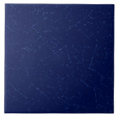 Donkerblauw Crackle Glaze Navy Cobalt Dedham Delft Tegeltje (Voorkant)