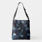 Donkerblauw crossbody tas (Achterkant)