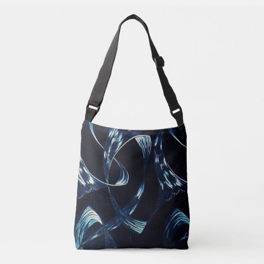 Donkerblauw crossbody tas (Voorkant)