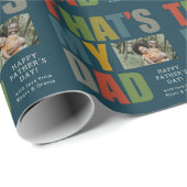 Donkerblauw dat is mijn vader Vaderdag Cadeaupapier (Rol Hoek)