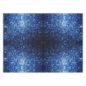 Donkerblauw diep glanzend nepschitter glittertjes tafelkleed (Voorkant (Horizontaal))
