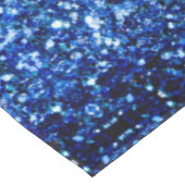 Donkerblauw diep glanzend nepschitter glittertjes tafelkleed (Gekanteld)
